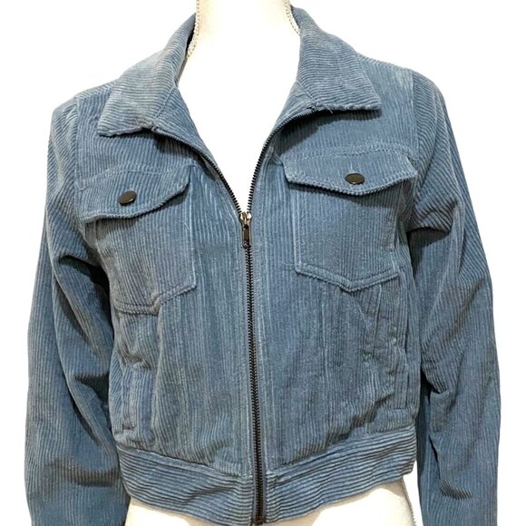 Newbury Kustom Corduroy Jacket S Blue Retro Heritage Smart Casual Boho Western - Picture 1 of 6